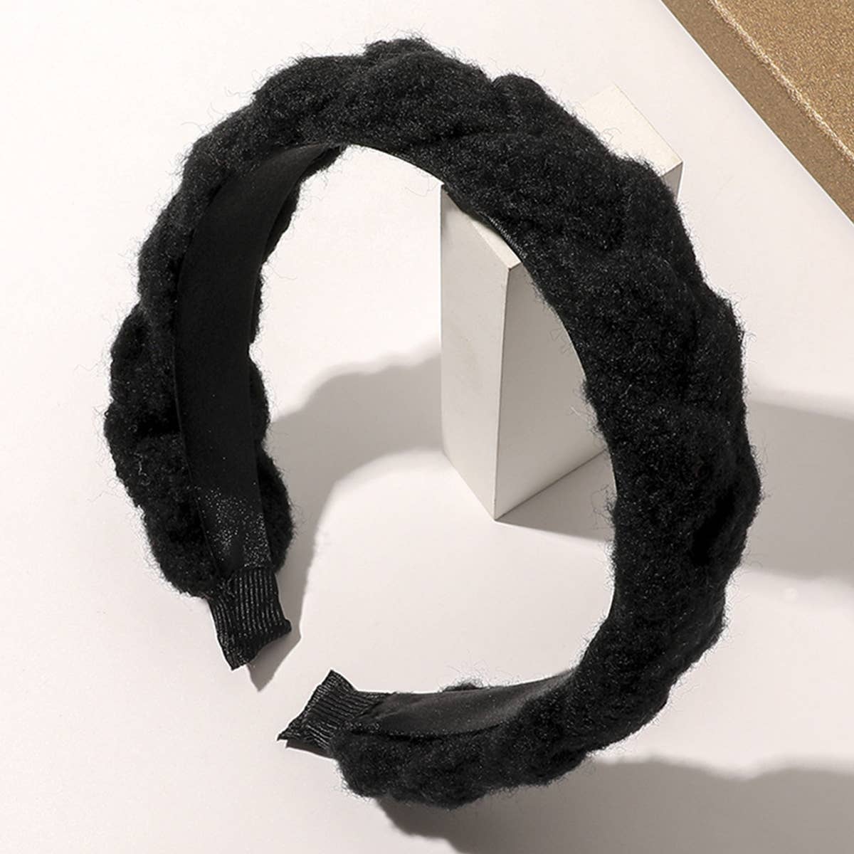 Wool Braided Wide Headband_Cwaha0238