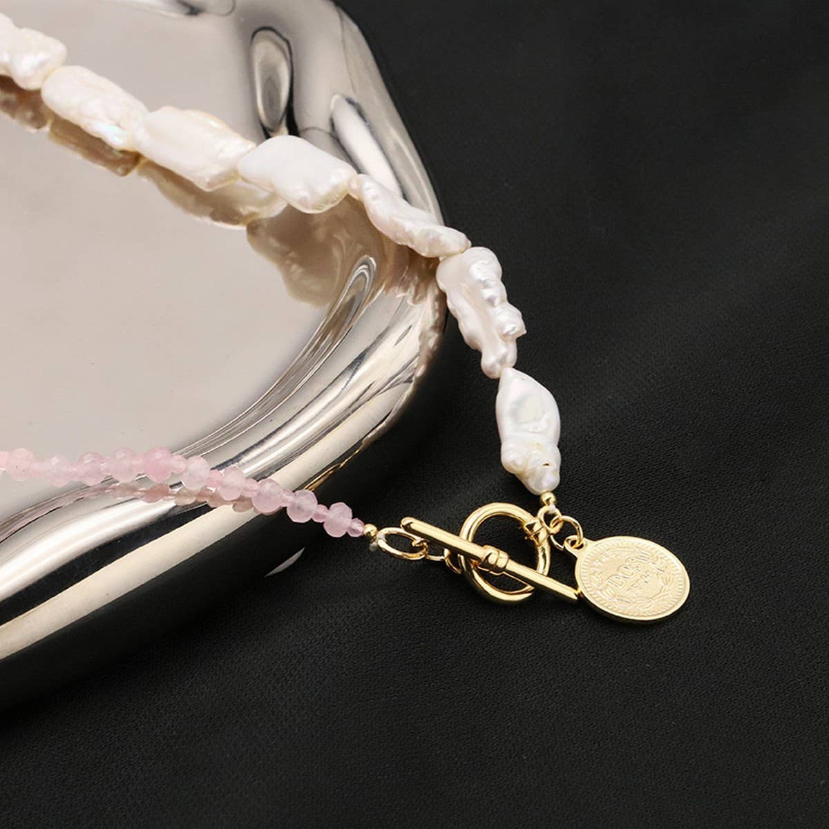 NICHE ALL MATCH NATURAL FRESHWATER PEARL NECKLACE_CWAJE3847