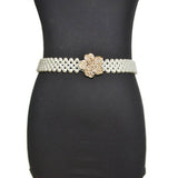 Women'S Pearl Rhinestone Stretch Wide Belt_Cwabe0515