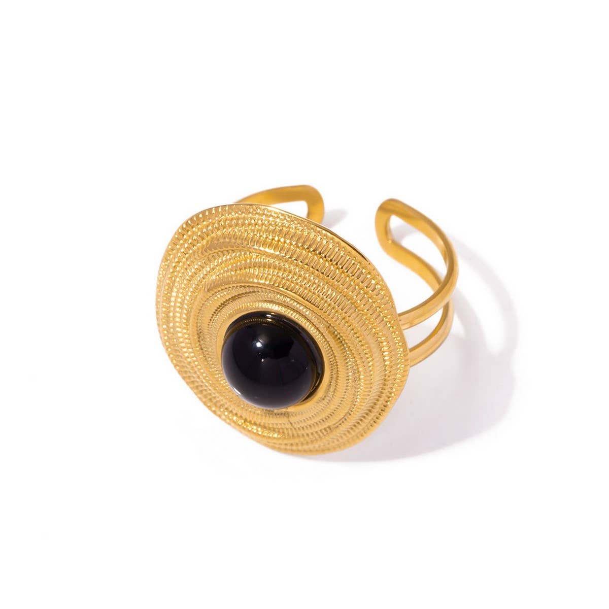 RETRO LIGHT LUXURY TRENDY DEVILS EYE COIL RING_CWAJE1382