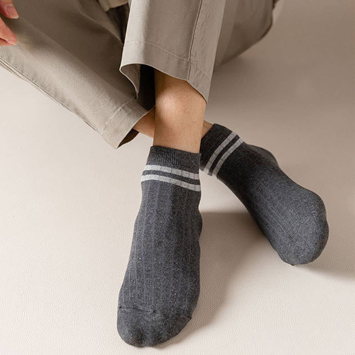 Two Bar Boat Short Socks Cozy_Cwms033