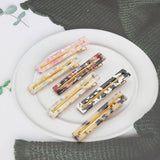 ACETATE HOLLOW SQUARE HAIR CLIP DUCKBILL BANG PIN_CWAHA2624