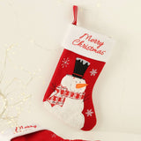 CARTOON SANTA SNOWMAN CHRISTMAS STOCKING BAG_CWAJE05373