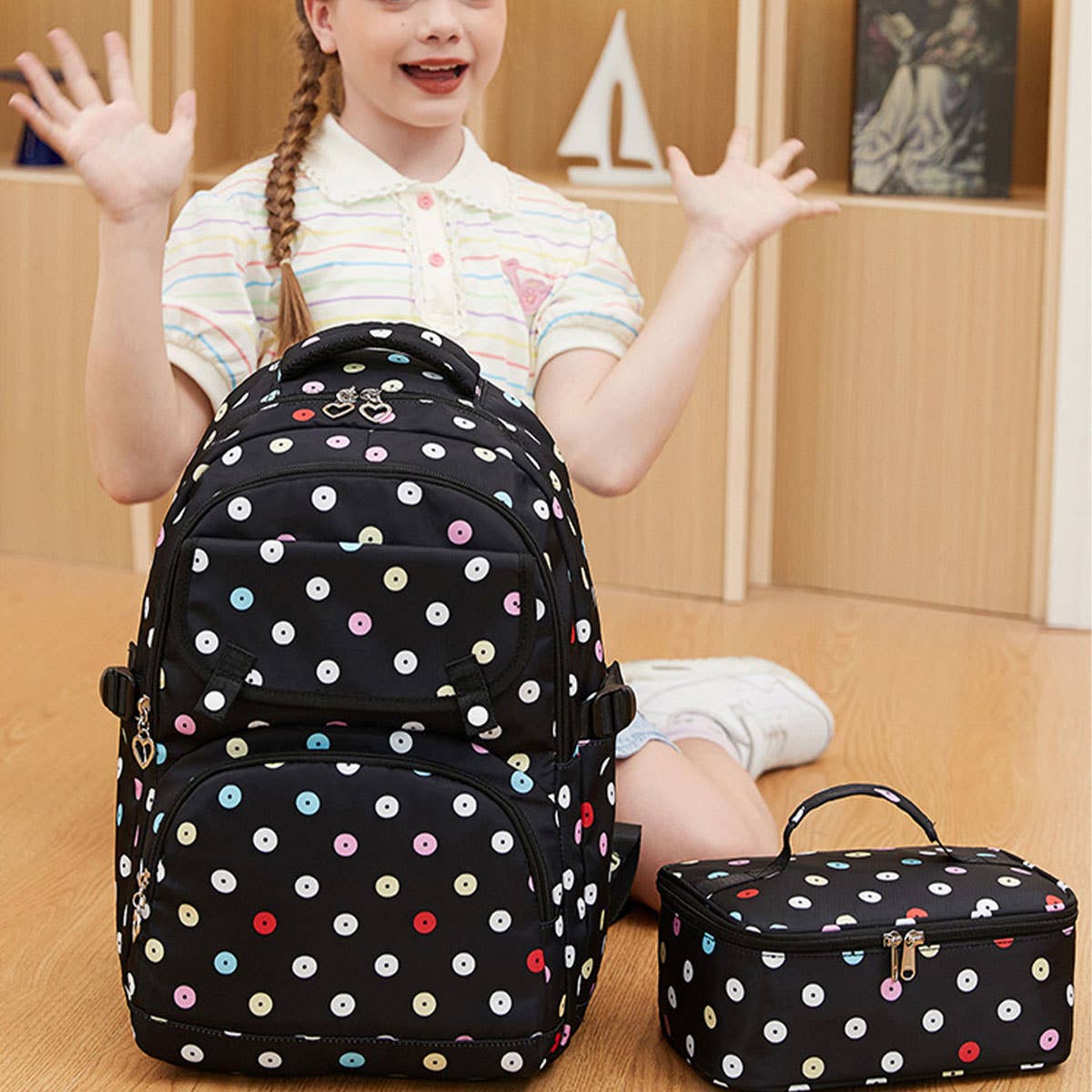 BACKPACKS FOR SCHOOL POLKA DOT KIDS BACKPACK_CWAB5476