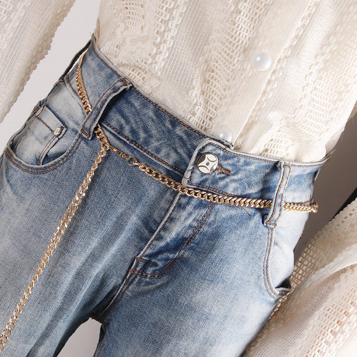 Cwabe0934_Versatile Casual Chain Belt