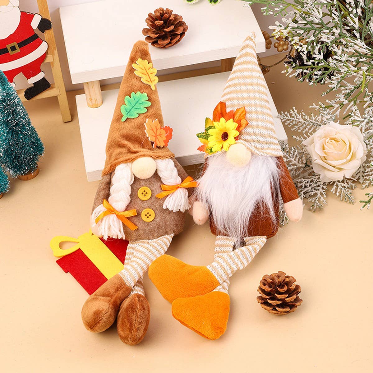 THANKSGIVING RUDOLPH DWARF DOLL FIGURINE PENDANT_CWMM2863