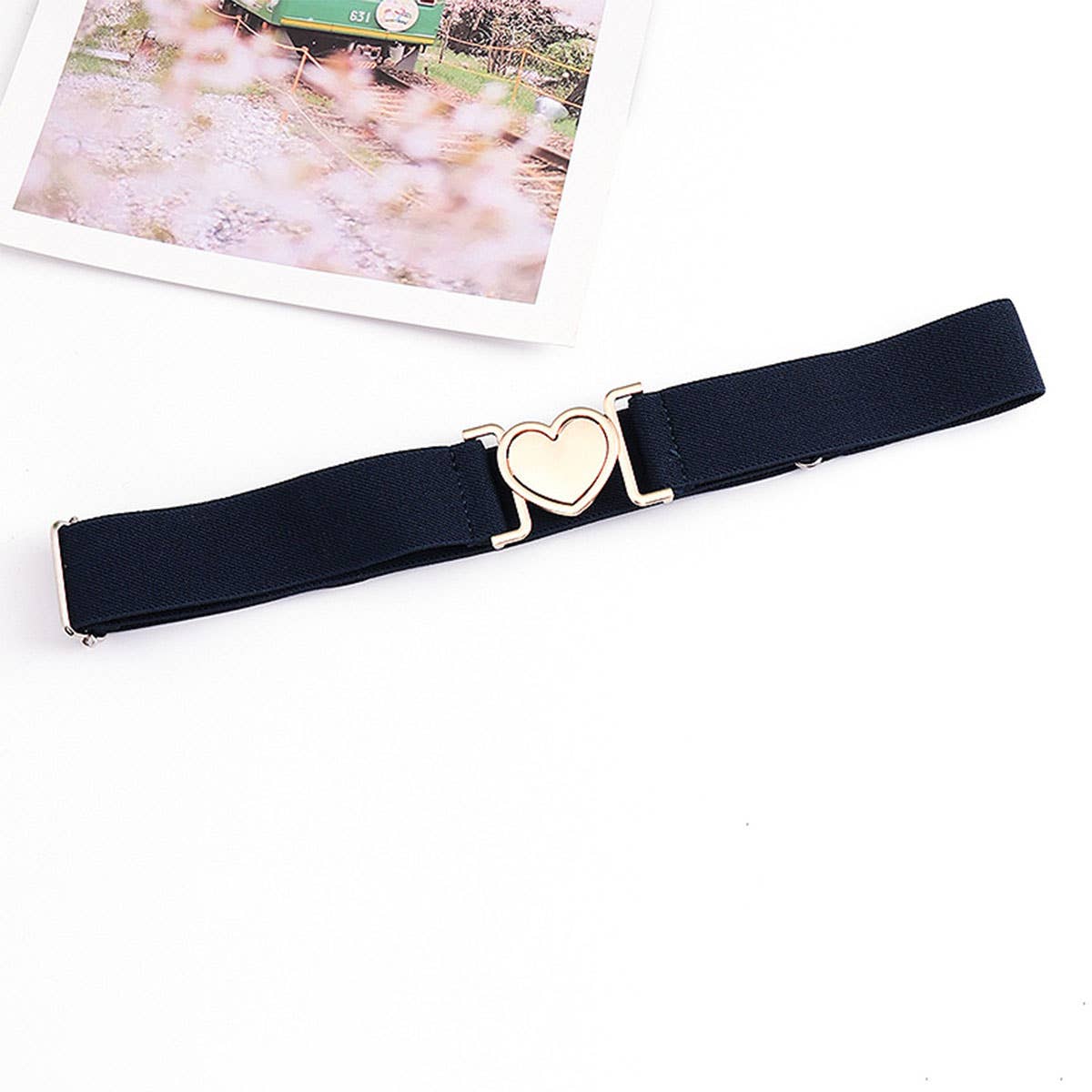 LOVE ALLOY ELASTIC BAND ELASTIC WOVEN CANVAS BELT_CWABE0680