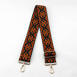 GEOMETRIC EMBROIDERY ADJUSTABLE BAG STRAP_CWMM0366