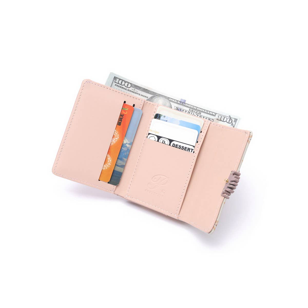 New Fresh Print 3-Fold Coin Clip Wallet_Cwab06264