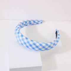 Women Fashion Plaid Wide-Brimmed Headband_Cwaha0476