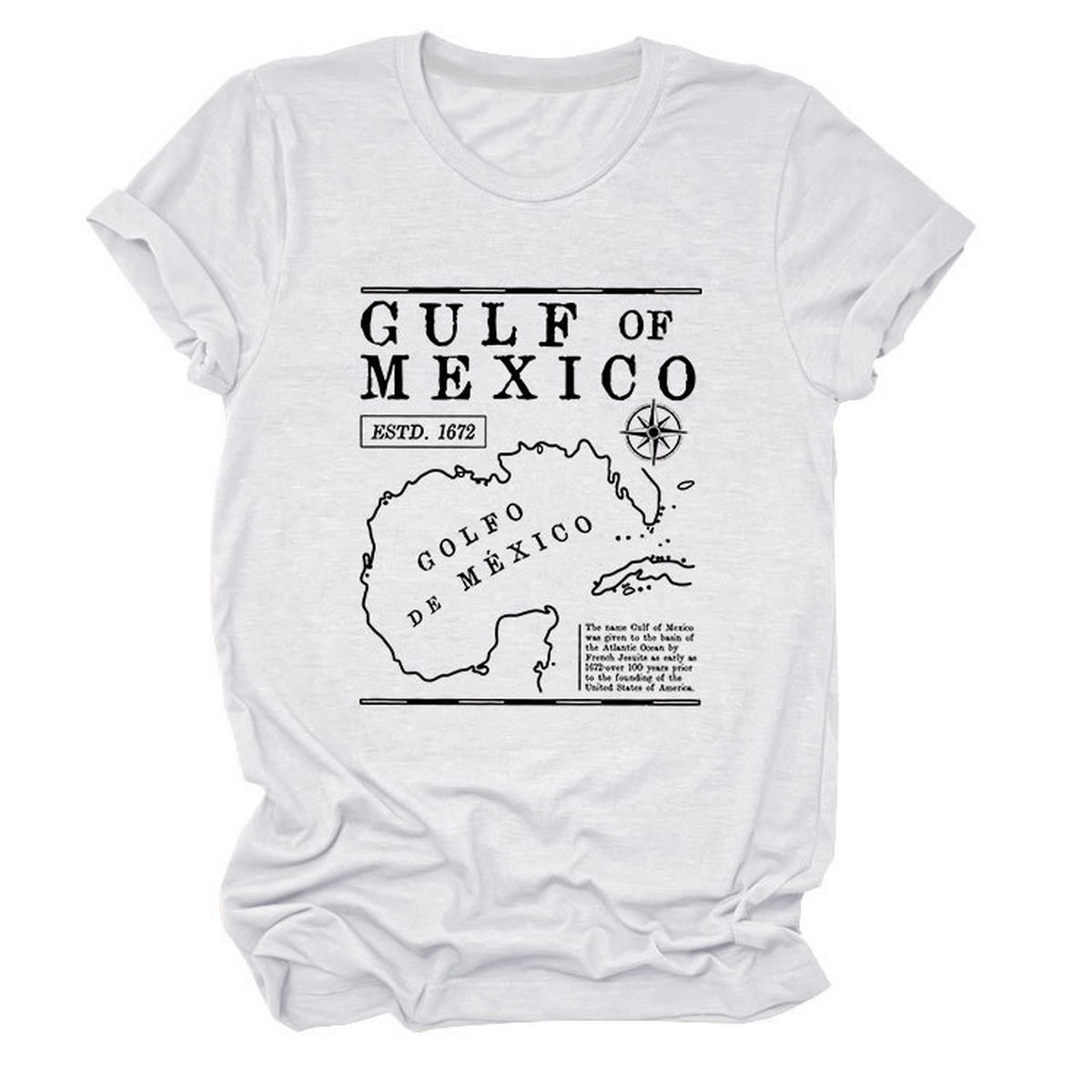 GULF OF MEXICO ESTD TEE SOFT COMFORT T SHIRT_CWTTSL0489