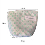 Green Floral Cosmetic Bag Travel Wash Pouch_Cuab00669