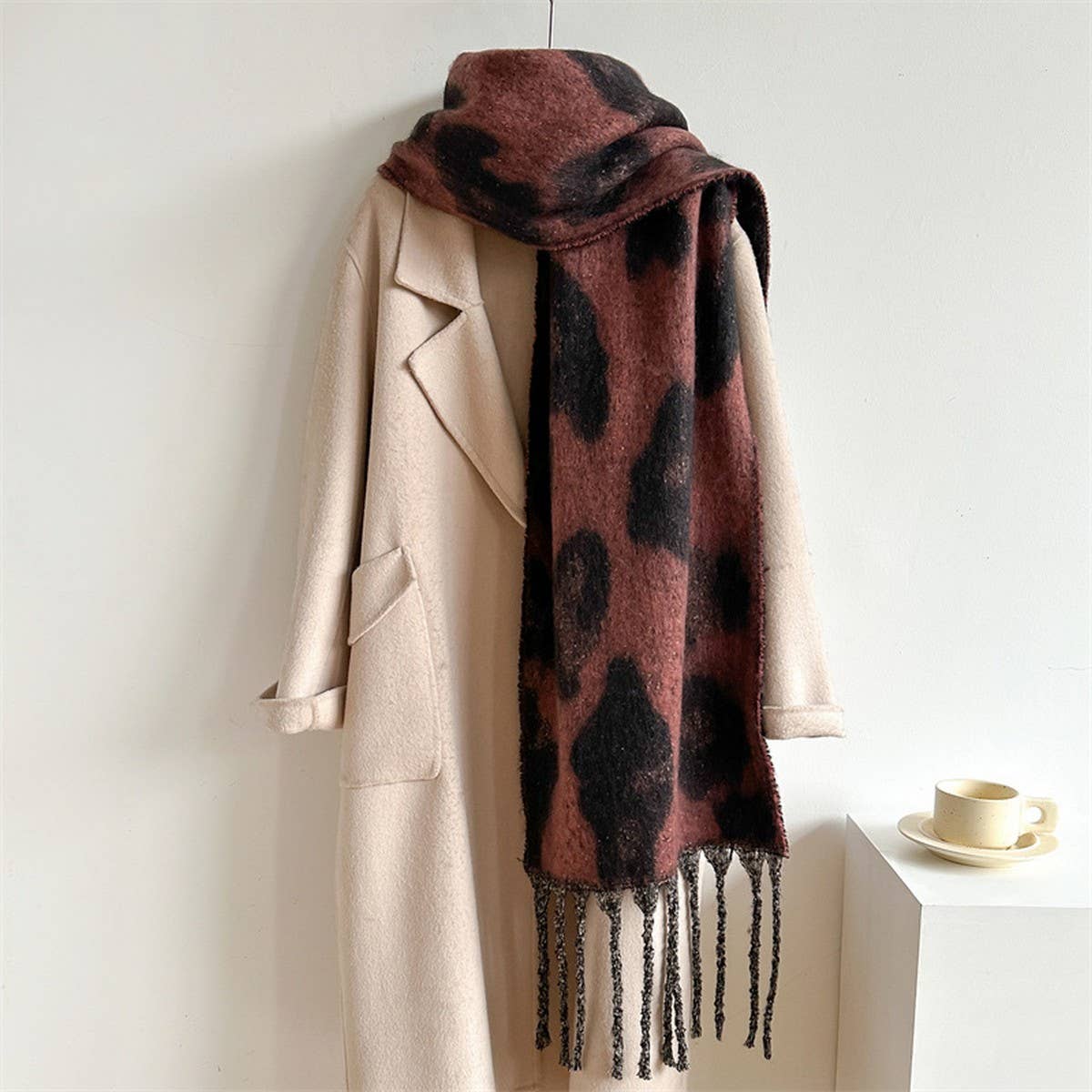 PRINT WINTER SCARF WARM THICK UNISEX SHAWL WRAP_CWASC0972