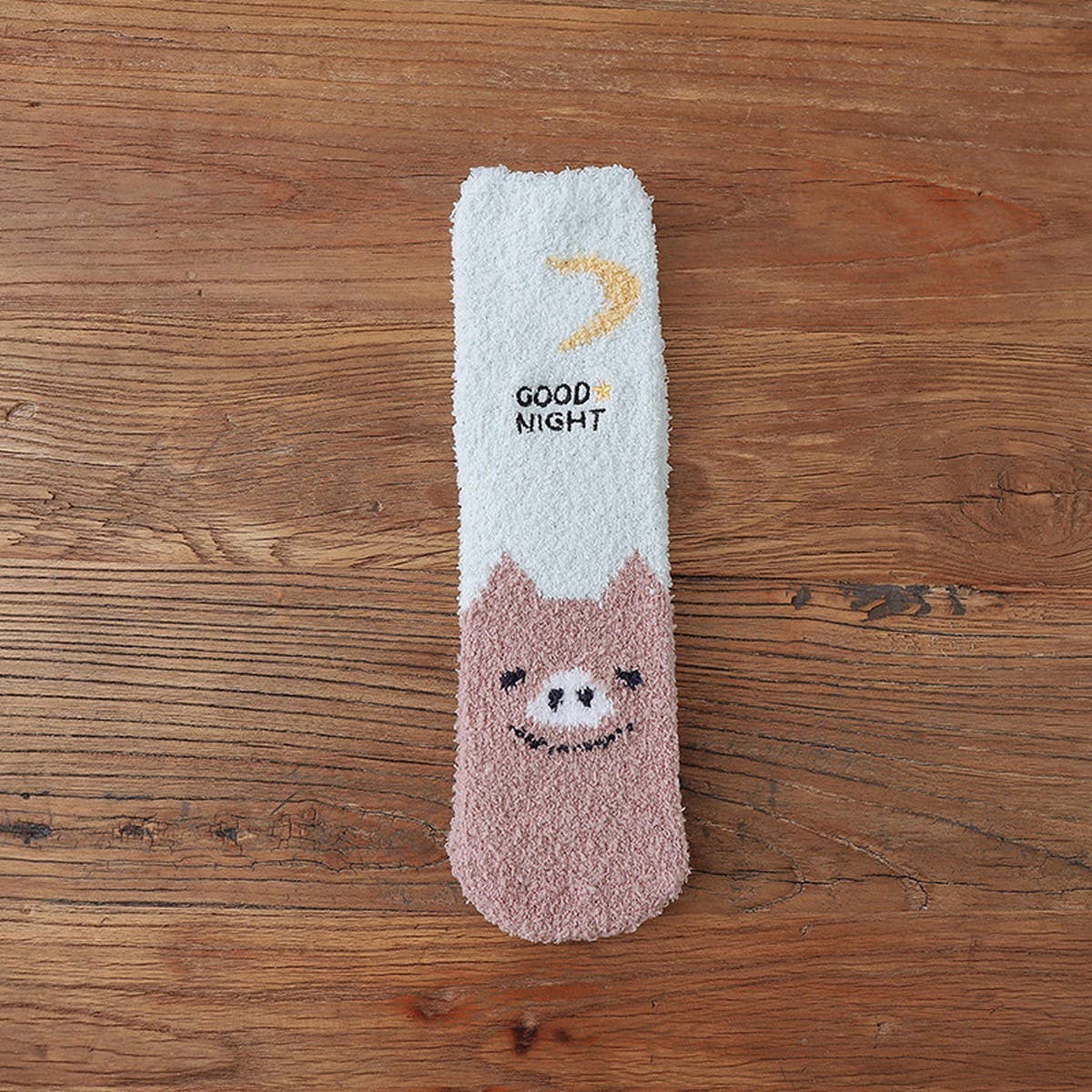 Warm Fleece Cartoon Mid-Calf Socks_Cwms0973