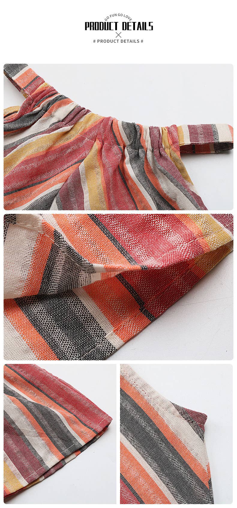 Striped Bat-Sleeve Dress