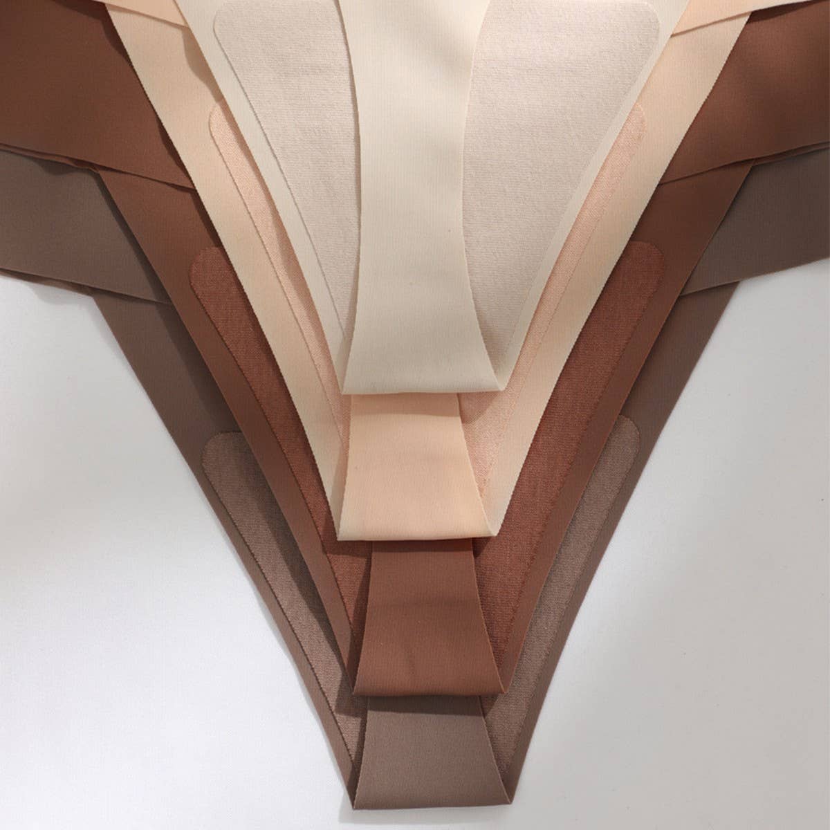 HIGH WAISTED LARGE SIZE SEAMLESS ICE SILK THONG_CWMU0079