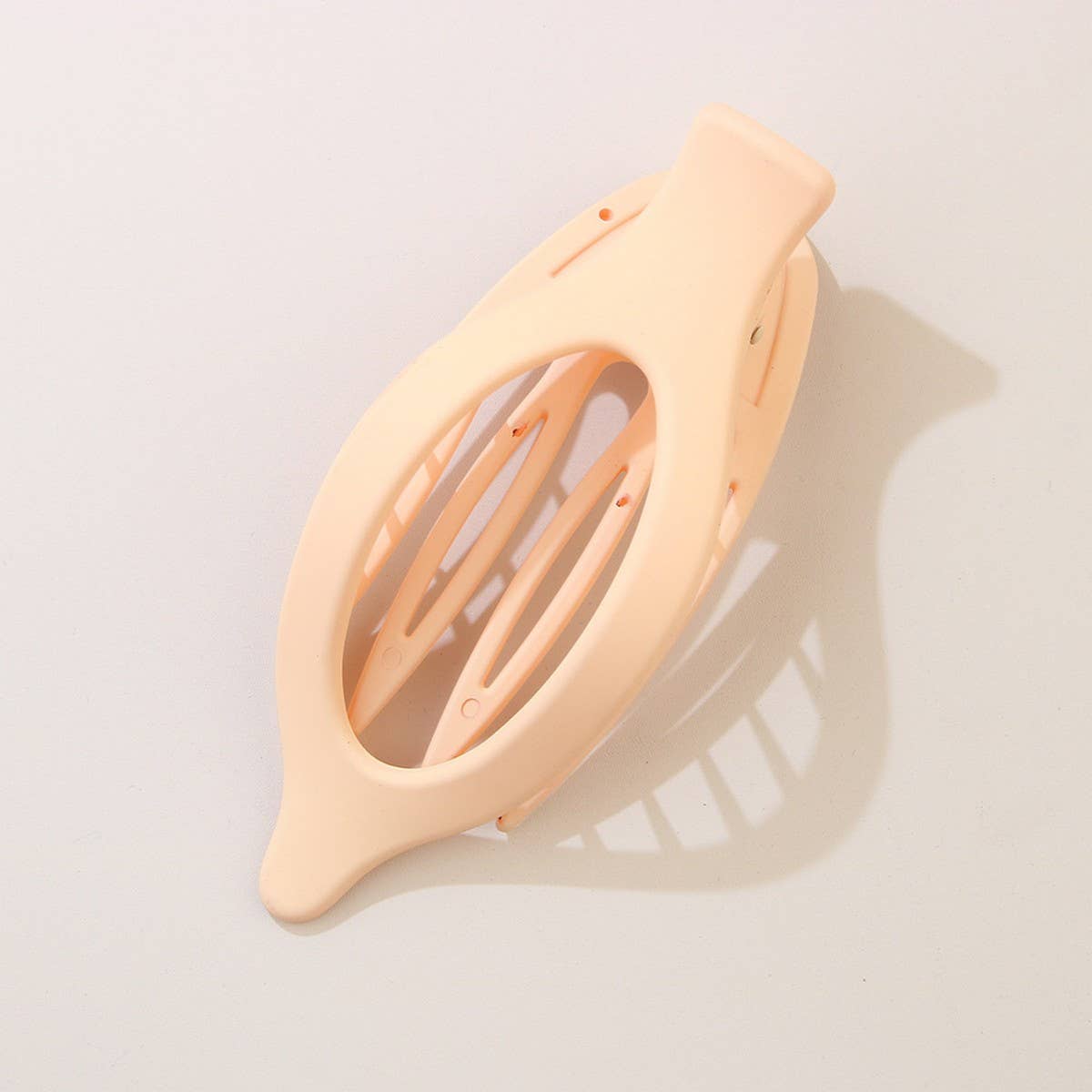Glossy Matte Oval Hair Clip-Large Duckbill Style_Cwaha07479