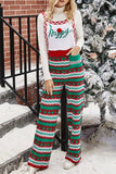 Women Christmas Snowflake Printing Jumpsuit_Cwsjs0163