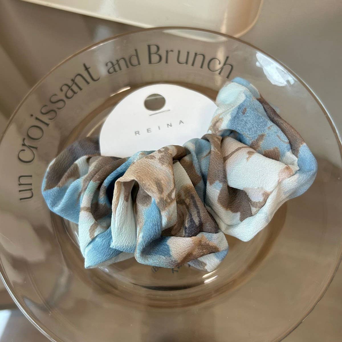 NEW RETRO GENTLE FLOWER HAIR SCRUNCHIES_CWAHA1742