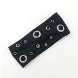 ELASTIC PUNK HEADBAND WITH MIXED METAL STUDS_CWAHA6309