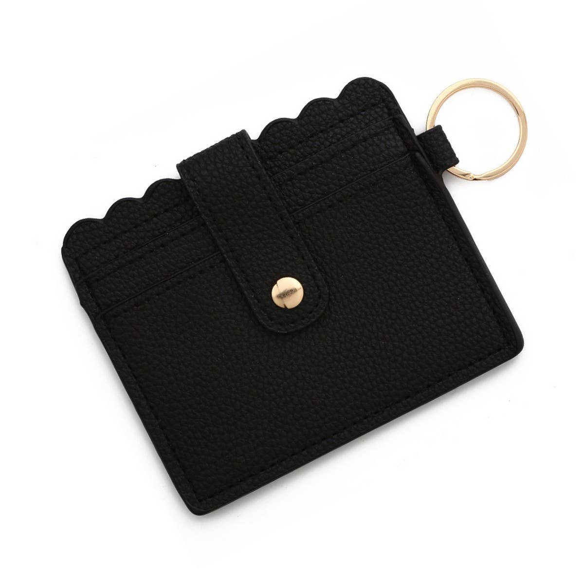 MULTI CARD PU WALLET WITH KEYCHAIN COIN POCKET_CWAB4937