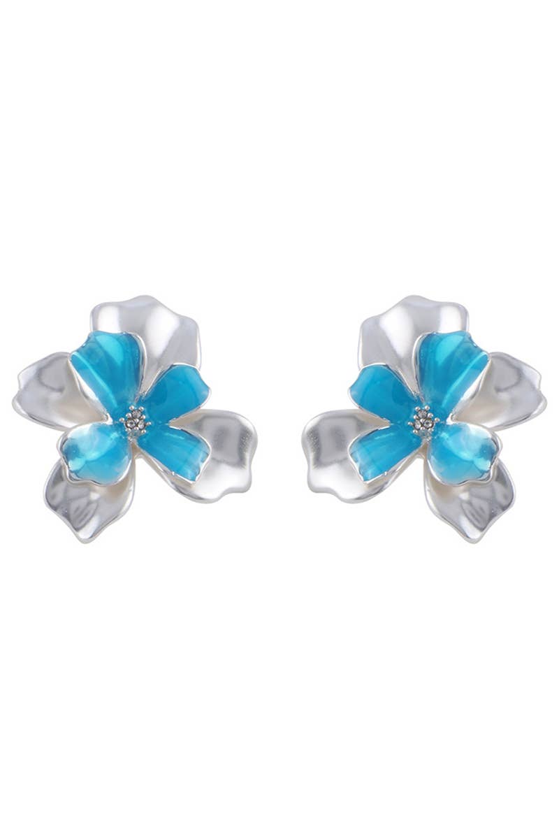 FLOWER DESIGN EARRINGS_CWAJE0460