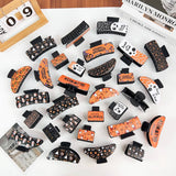 GOTHIC HALLOWEEN CLAW CLIP PUMPKIN GHOST DESIGN_CWAHA1443