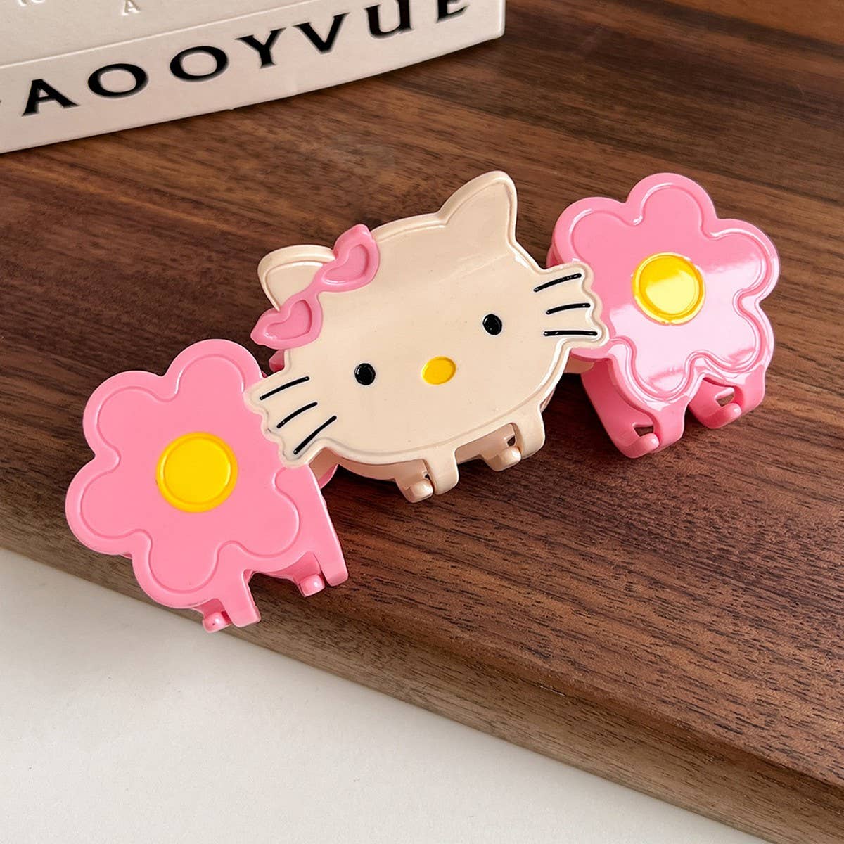 CAT FLOWER ACETATE CLAW CUTE CARTOON CLIP_CWAHA6010