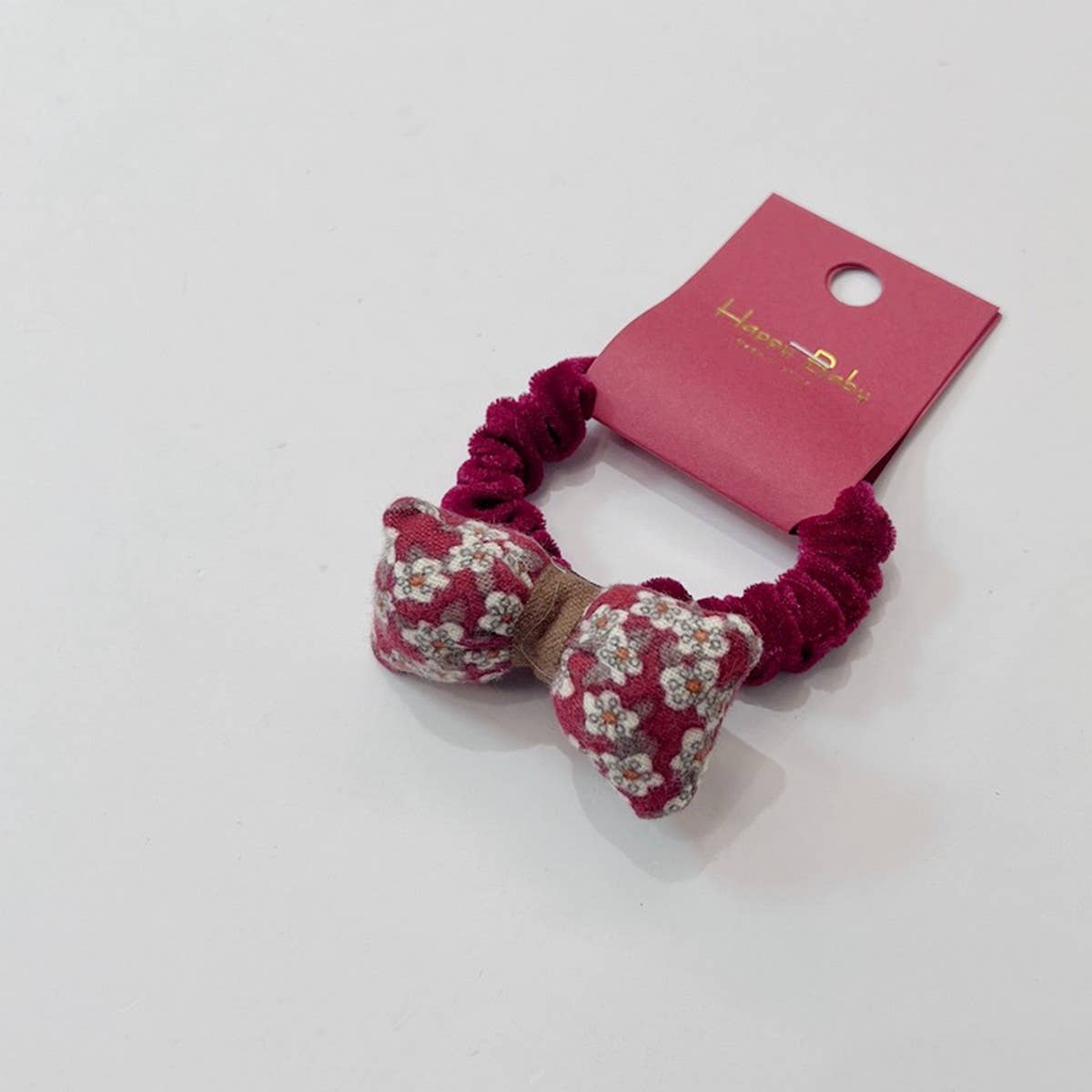 NEW RED BIG FLOWER BOW HAIR TIE_CWAHA1841