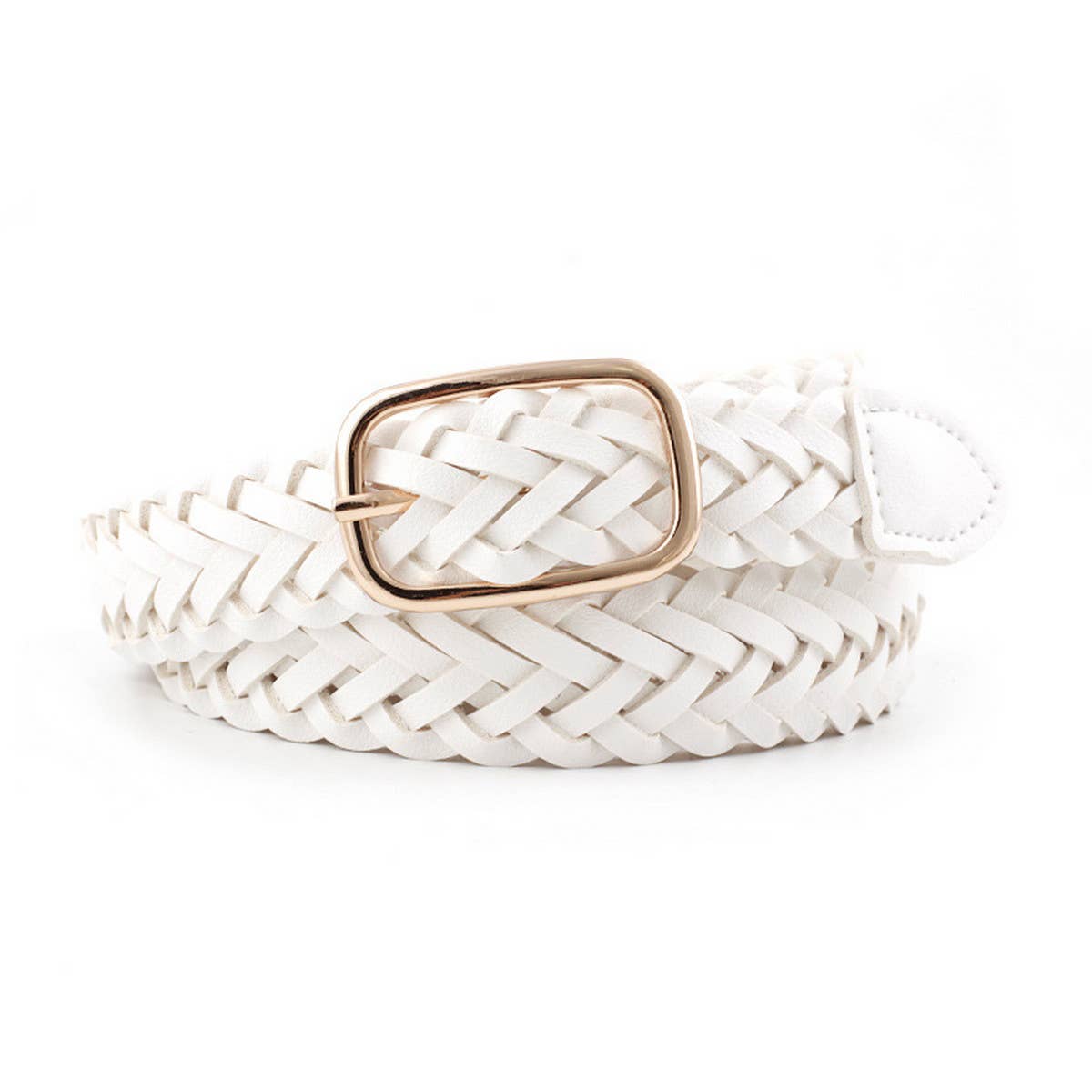 Cwabe0892_All-Match Square Buckle Twist Belt