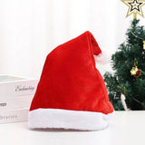 CHRISTMAS GIFT BRUSHED LIGHTED SANTA HAT_CWAH2315