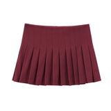 Wide Pleated Skirt For Women, French Chic Style_Cwdsd8344