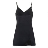 V-Neck Sexy Spice Simple Strap Dress