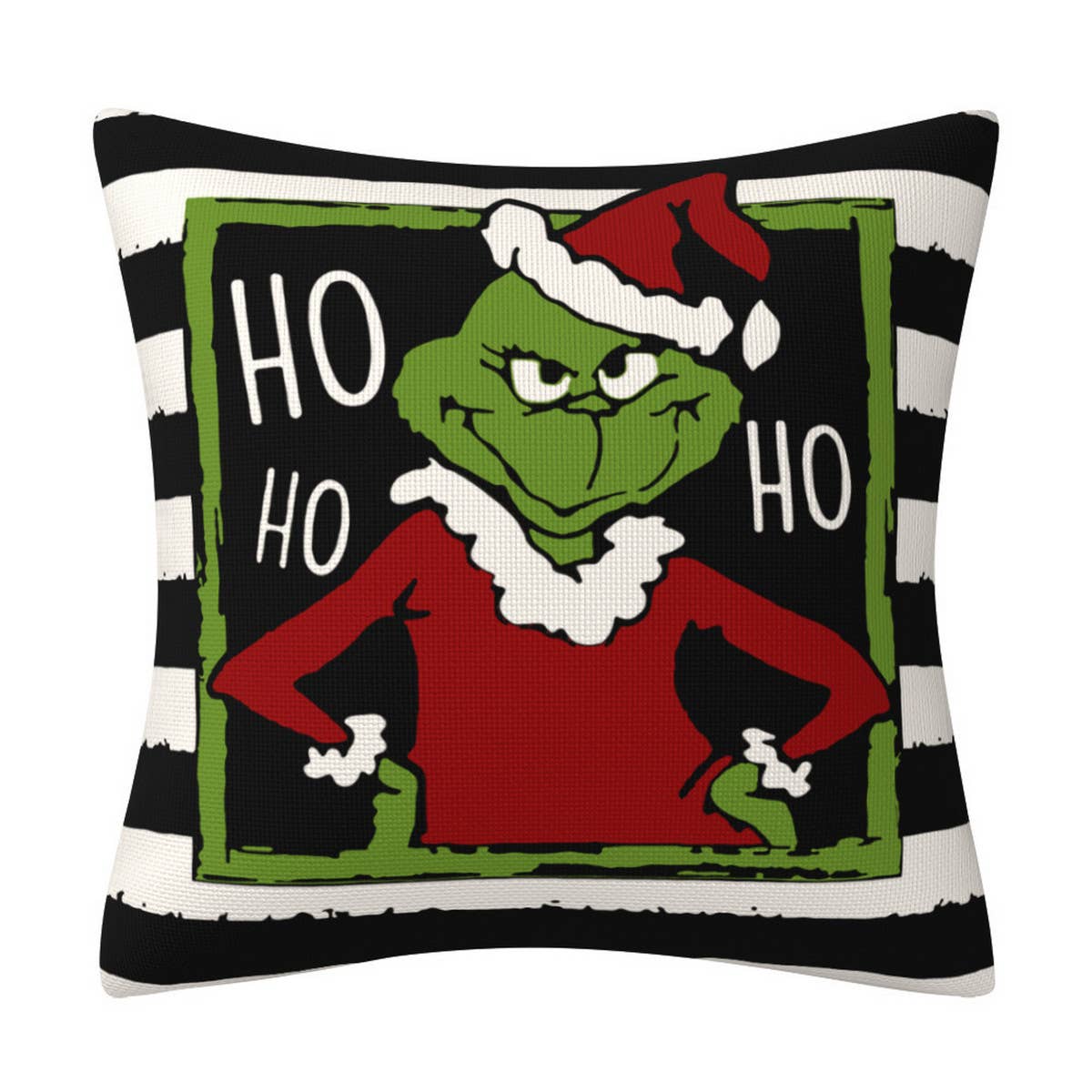 GRINCH CARTOON PRINT CHRISTMAS PILLOWCASE_CWMM1389