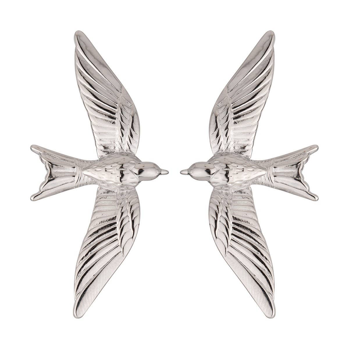 PERSONALIZED THREE DIMENSIONAL BIRD EARRINGS_CWASC1642