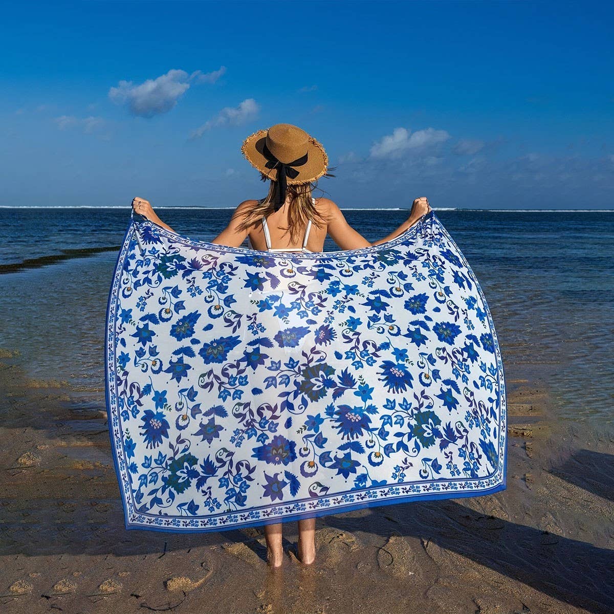 OVERSIZED MULTI WAY BEACH DRESS SUN PROOF CAPE_CWBLS0465