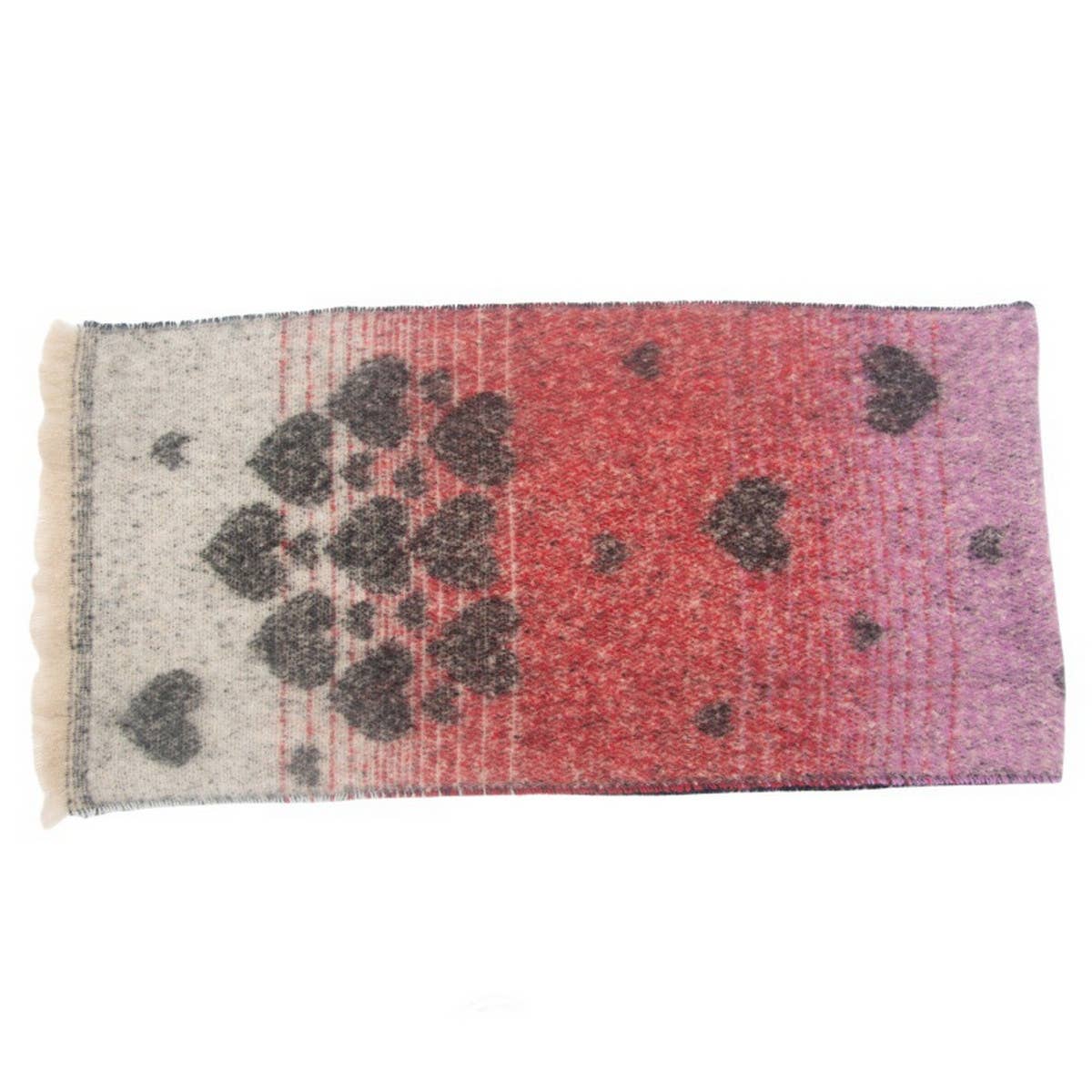 HEART PATTERN CIRCLE YARN SCARF WOMENS WRAP_CWASC0861