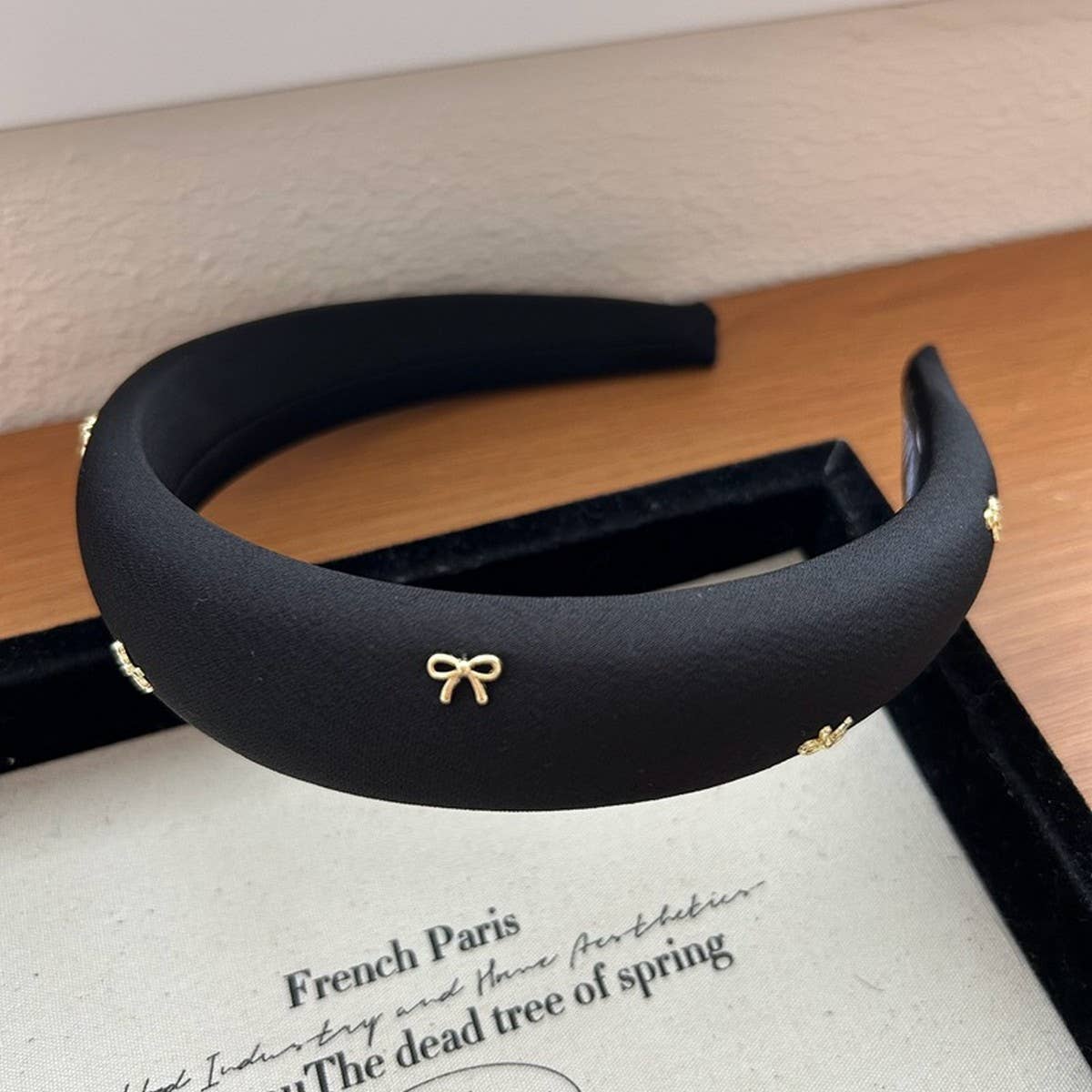 BOW KNOT WIDE BRIMMED HIGH TOP HEADBAND_CWAHA2846