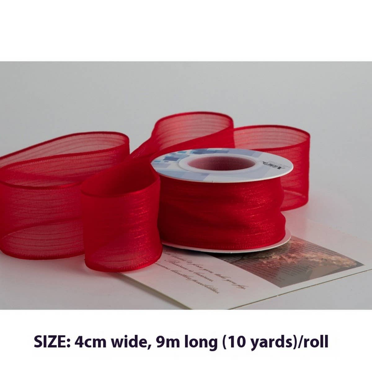 DIY BOW HAIR ACCESSORIES SNOW YARN RIBBON_CWMM5776