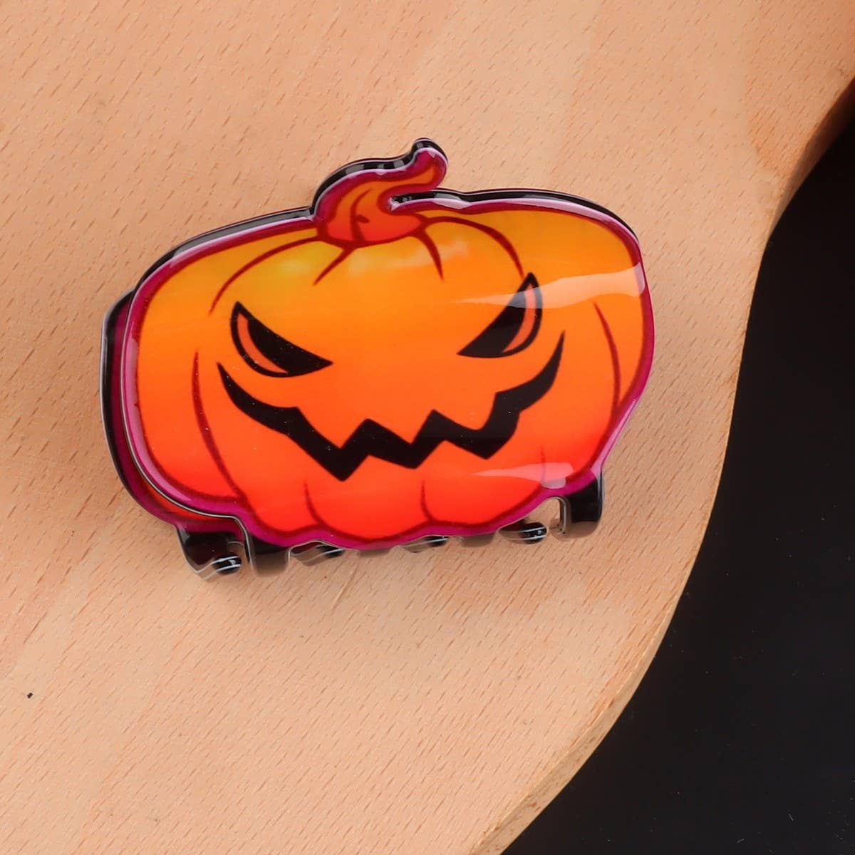 PUMPKINS GHOSTS HAUNTED HOUSE HALLOWEEN HAIR CLAW CLIPS
