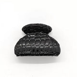 Vintage Glossy Two-Tone Croc Pu Hair Claw