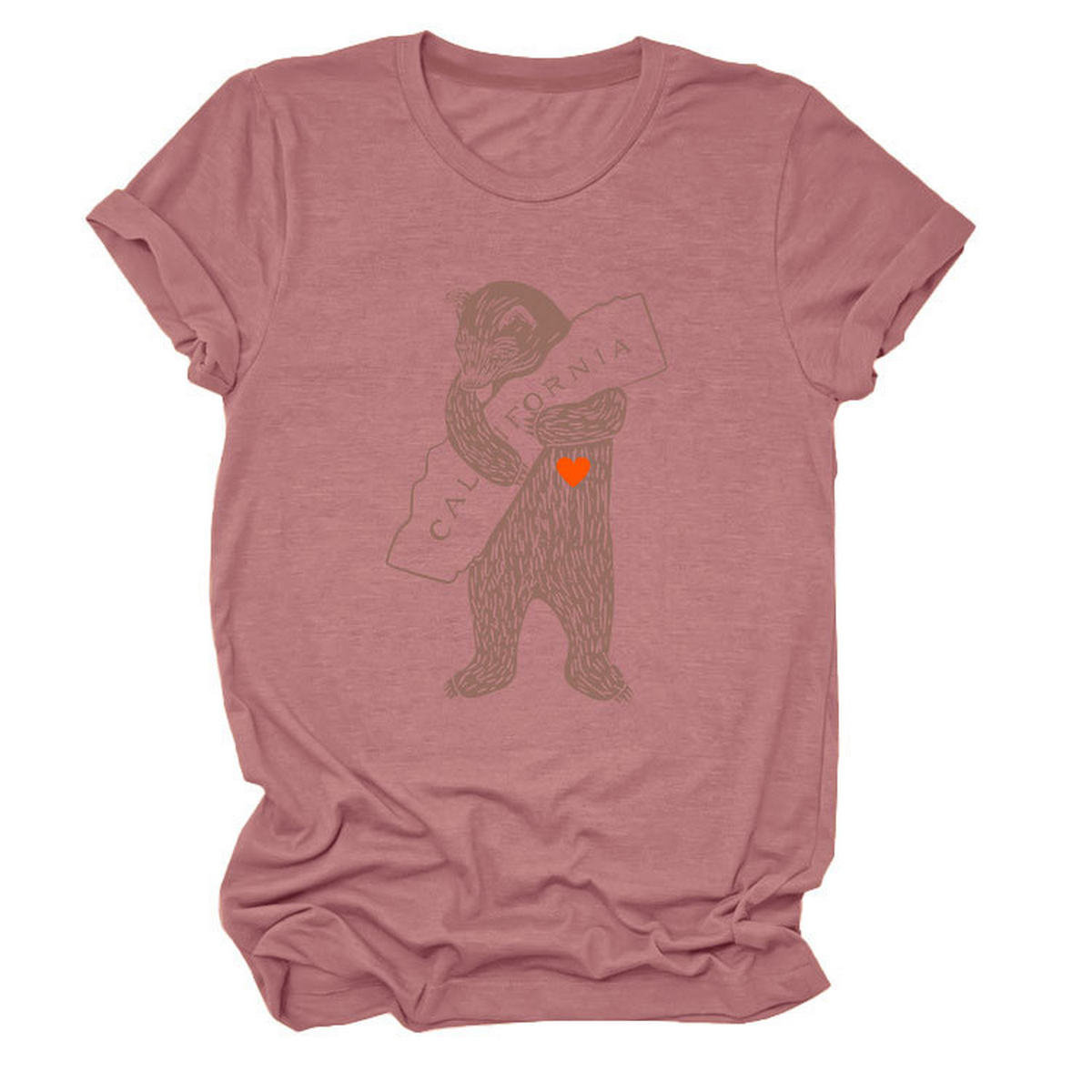 FUNNY BEAR SHORT SLEEVE T SHIRT FOR HER_CWTTS1505