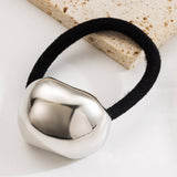 MINIMALIST IRREGULAR METAL ELASTIC HAIR TIE_CWAHA6253