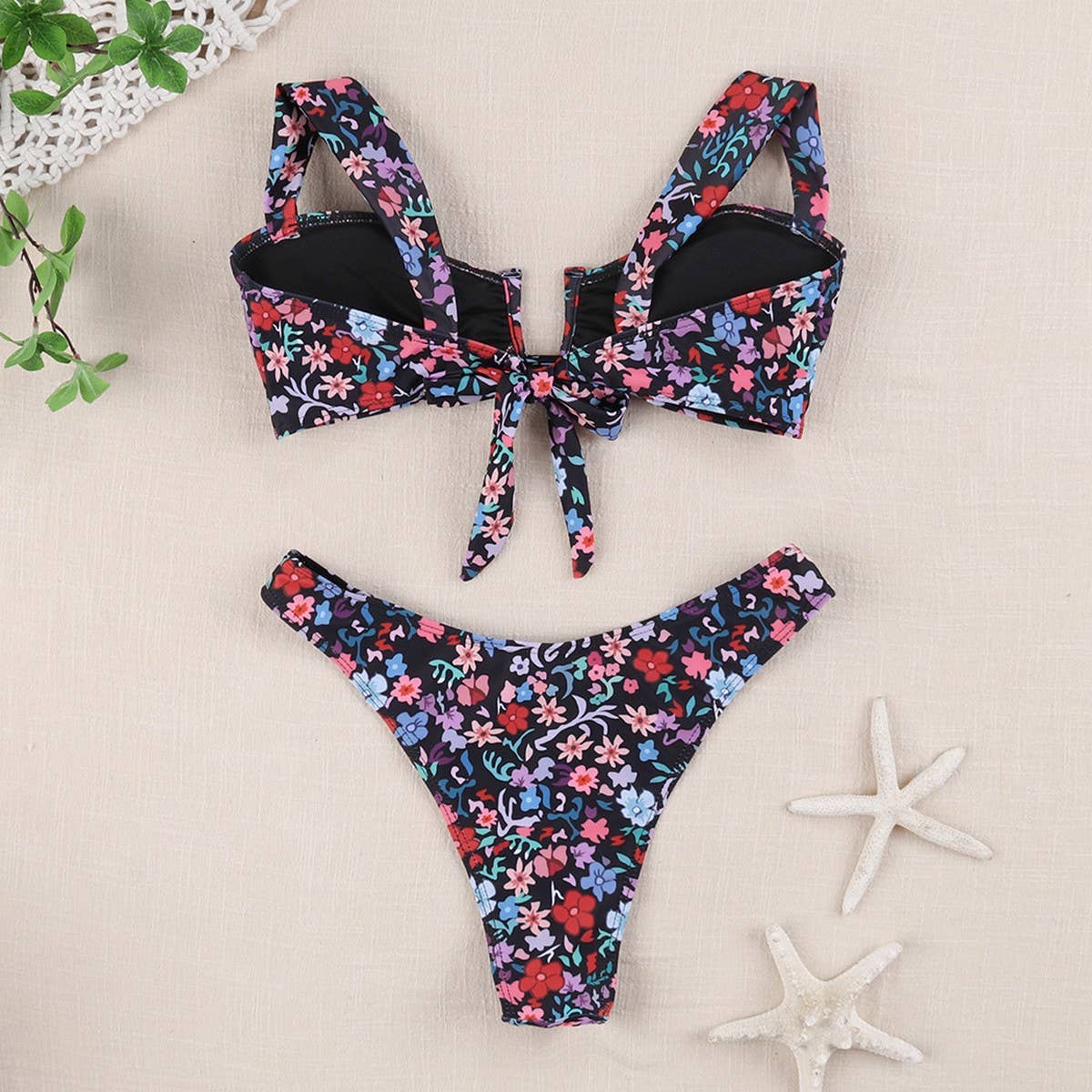 Womens Backless Bikini Sexy Multi-Color Swimwear