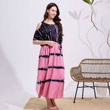 RAYON TIE DYE OFF SHOULDER BEACH COVER UP_CWMM6152