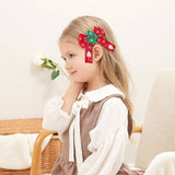 Ribbon Bow Hair Clip For Girls New Year