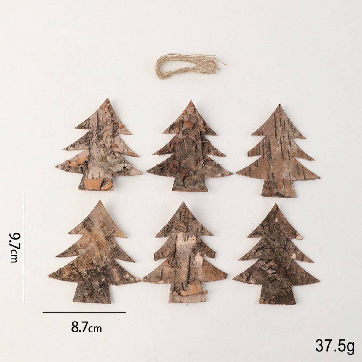 NATURAL CEDAR WOODEN CHRISTMAS TREE HANGING DECOR_CWMM9791
