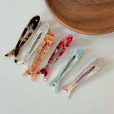 Acetate Floral Fish Clip Sweet Small Hairpin_Cwaha08231
