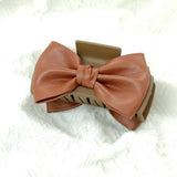 LARGE RETRO PU LEATHER DOUBLE SIDED BOW CLIP_CWAHA6375