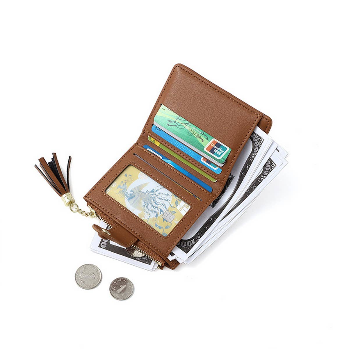 New Autumn Winter Ins Tassel Zipper Wallet_Cwab06271